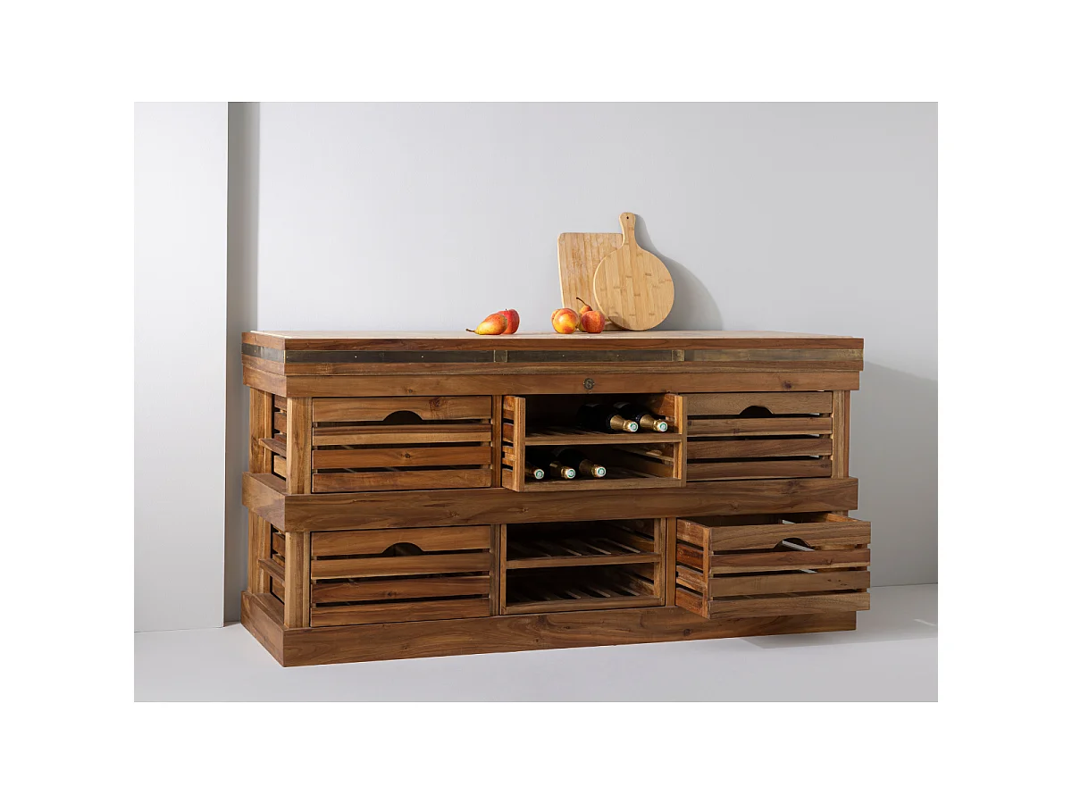 Groot, massief houten snijplank AUBRAC