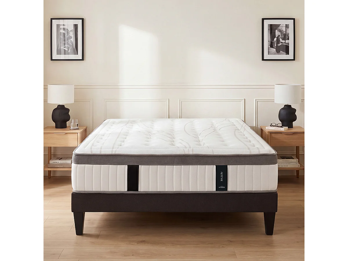 Matelas Mémoire de forme ALTESSE - 27 cm -  80x200 cm - Blanc