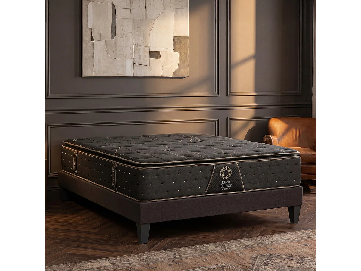 Matelas Mémoire de forme 34 cm BLACK EDITION 180x200