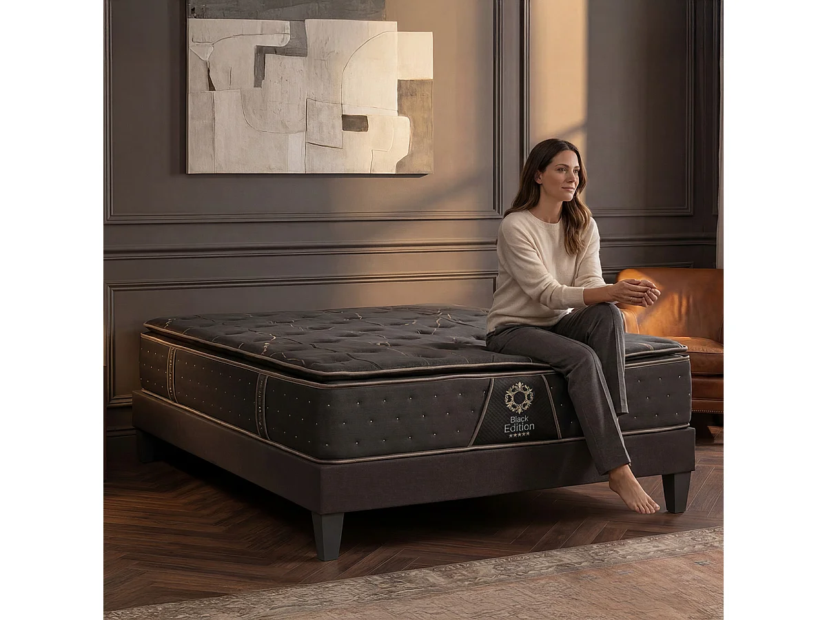 Matelas Mémoire de forme 34 cm BLACK EDITION 180x200