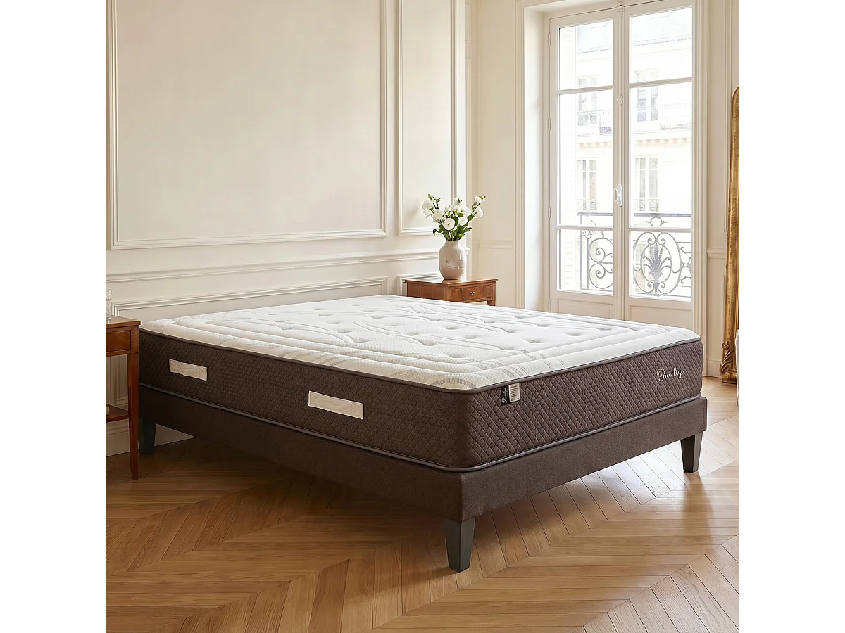 Matelas Hybride 30 cm PRIVILÈGE 2x80x200 cm - Blanc
