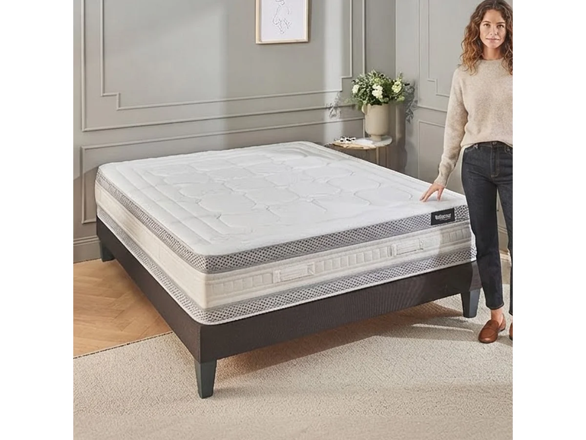 Matelas Ressorts ensachés 33 cm CHAMPS ÉLYSÉES - 140x190 cm
