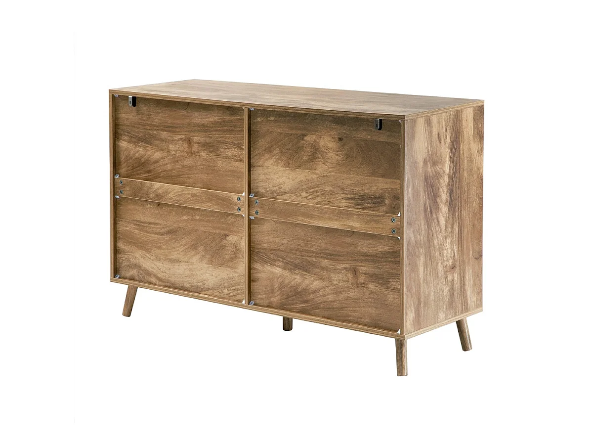 Kommode mit 6 Schubladen und laminierten Fronten, L 120 cm - EDEN