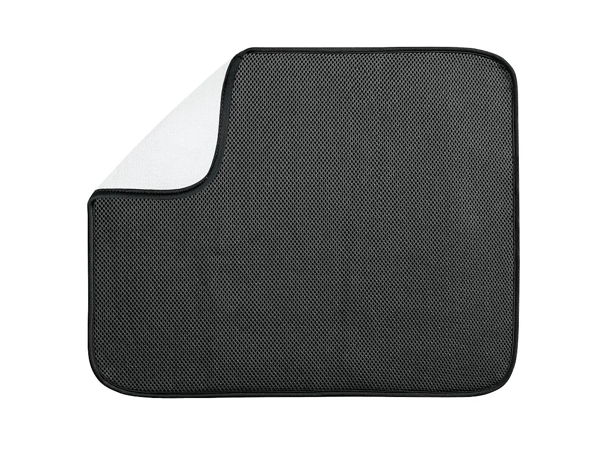 Idesign Grijze Polyester Afdruipmat 45 x 40 cm