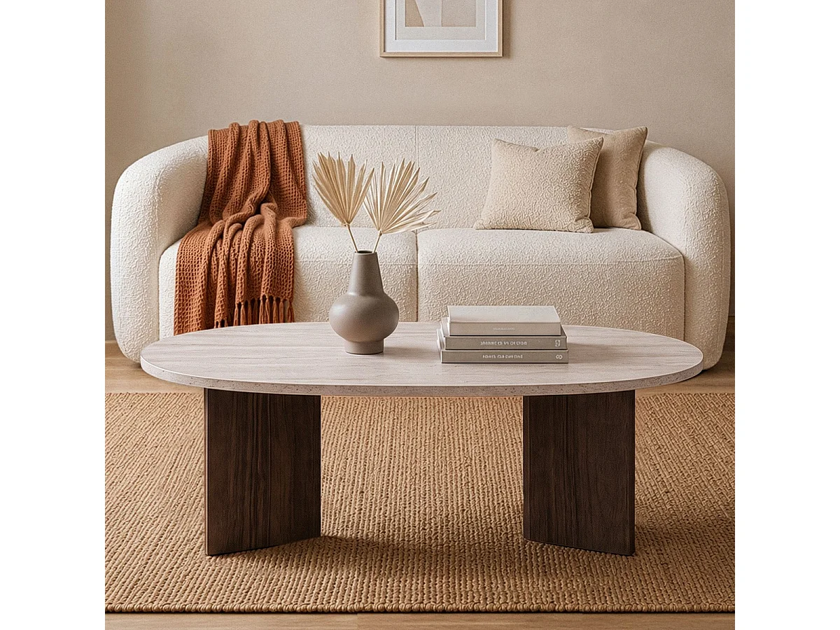 Ovale salontafel L119 cm - IRIS