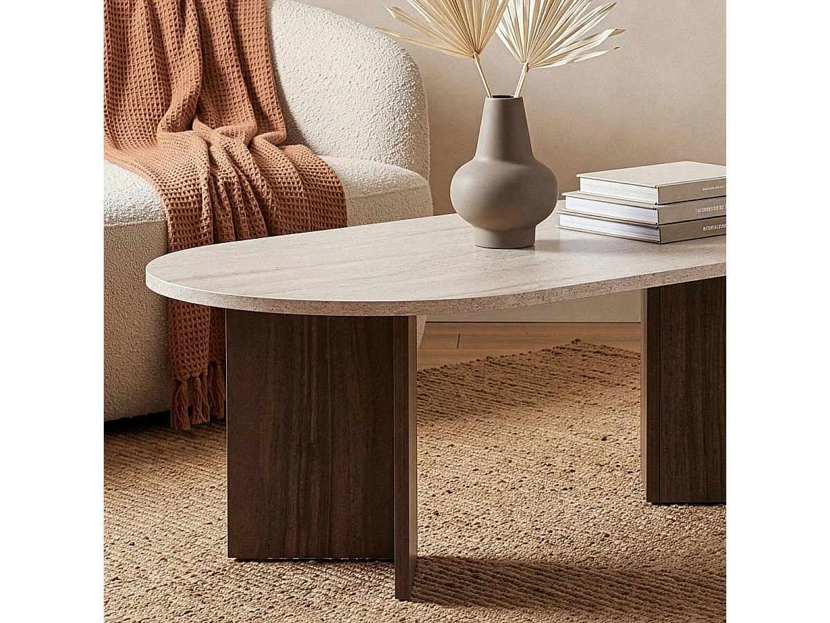 Ovale salontafel L119 cm - IRIS