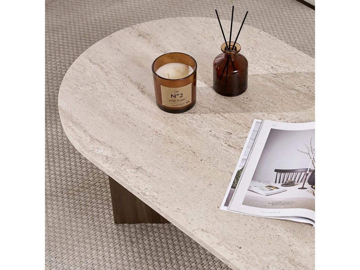 Ovale salontafel L119 cm - IRIS