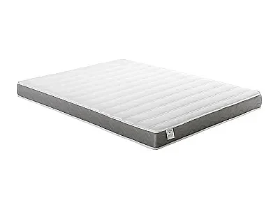 Lit escamotable vertical 140 x 200 cm - Avec armoire d'angle - Beige et naturel + Matelas - NILODIA