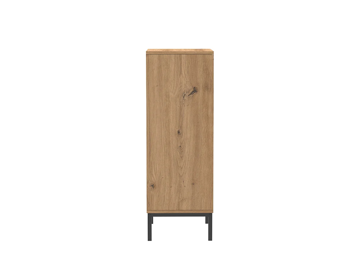 Hochkommode mit 5 Schubladen und Metallfüßen H100 cm - LENNY