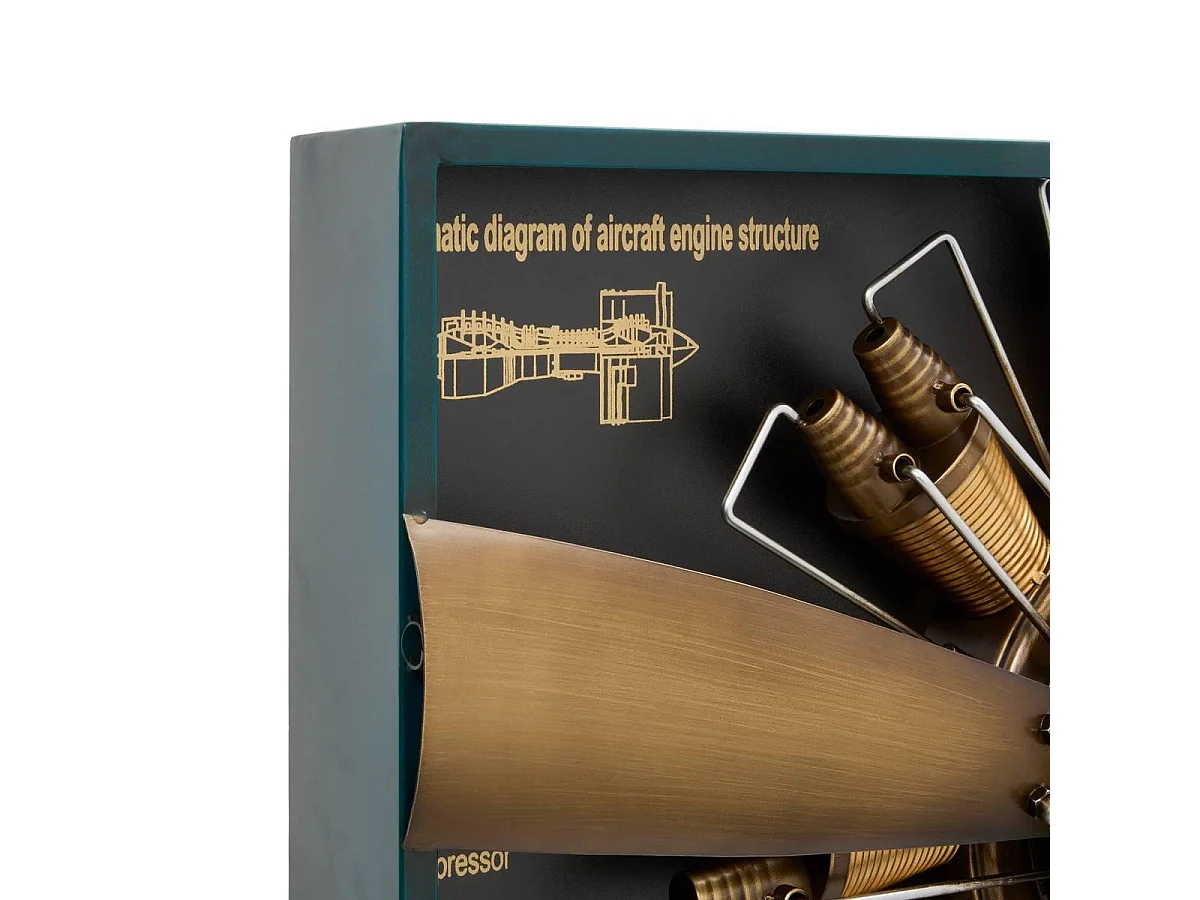Horloge Murale Design "Rudy" 94cm Doré