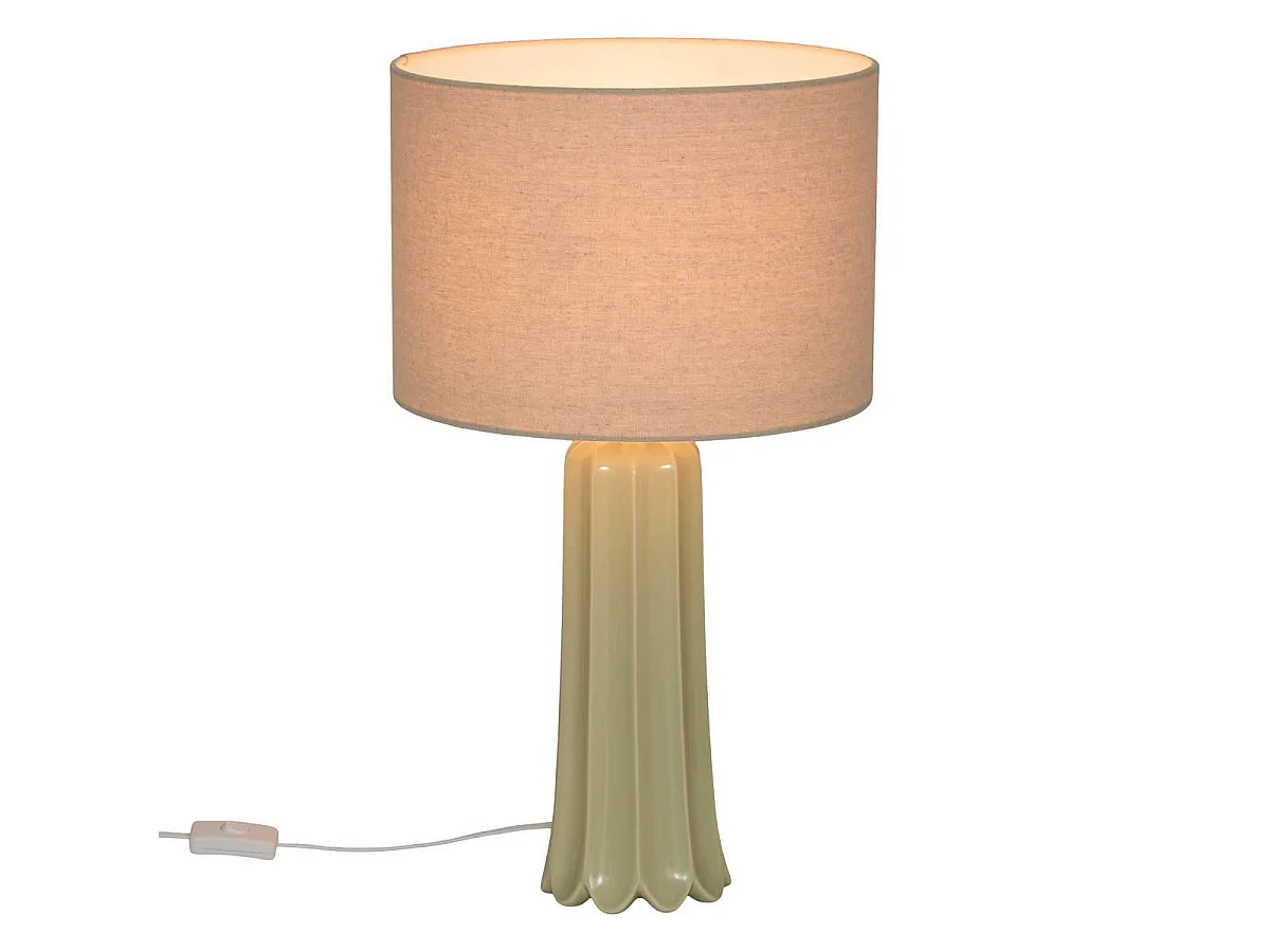 Lampe à Poser Fleur "Vinny" 55cm Vert