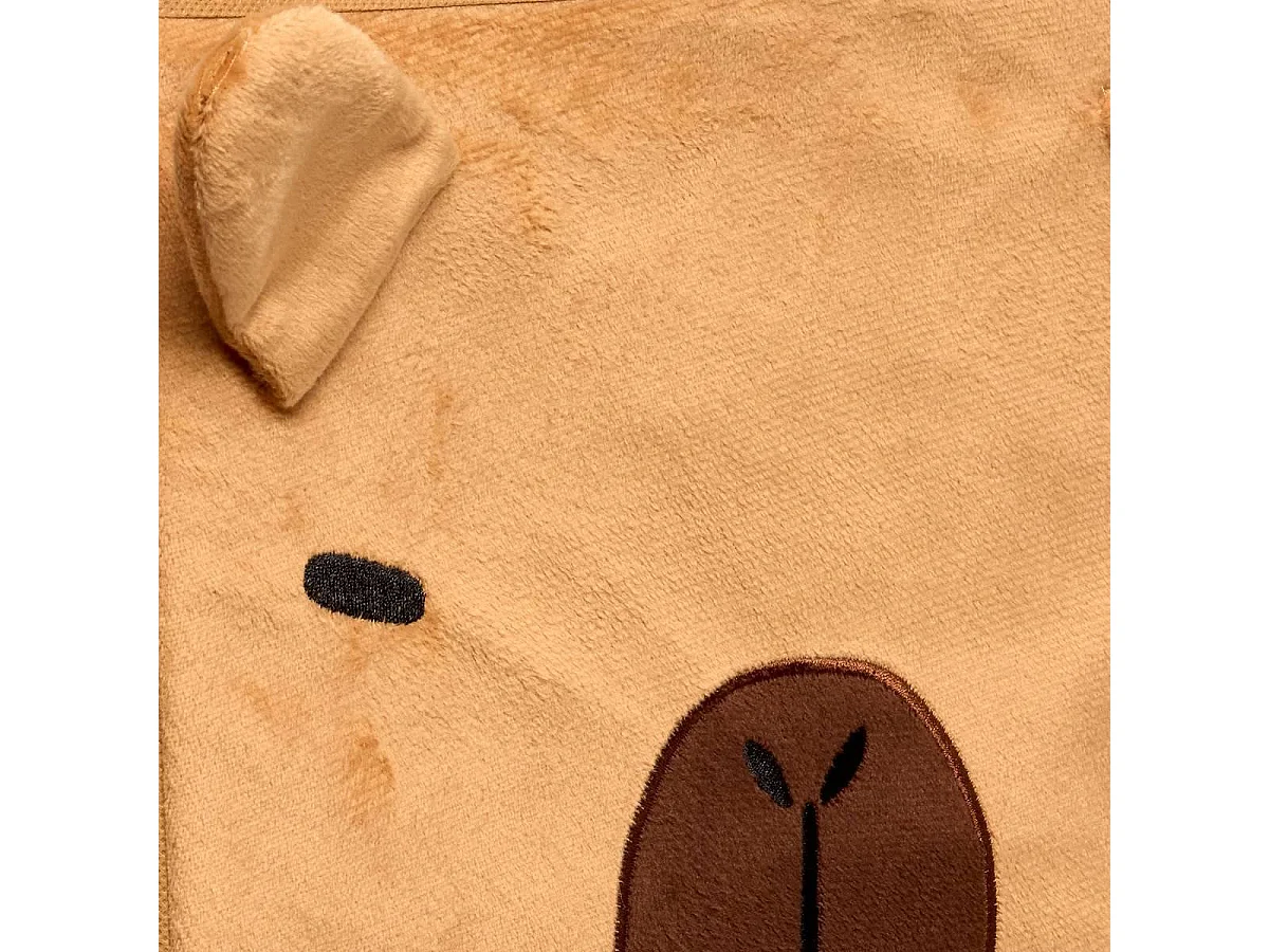 Boîte de Rangement Pliable "Capybara" 29x29cm Marron