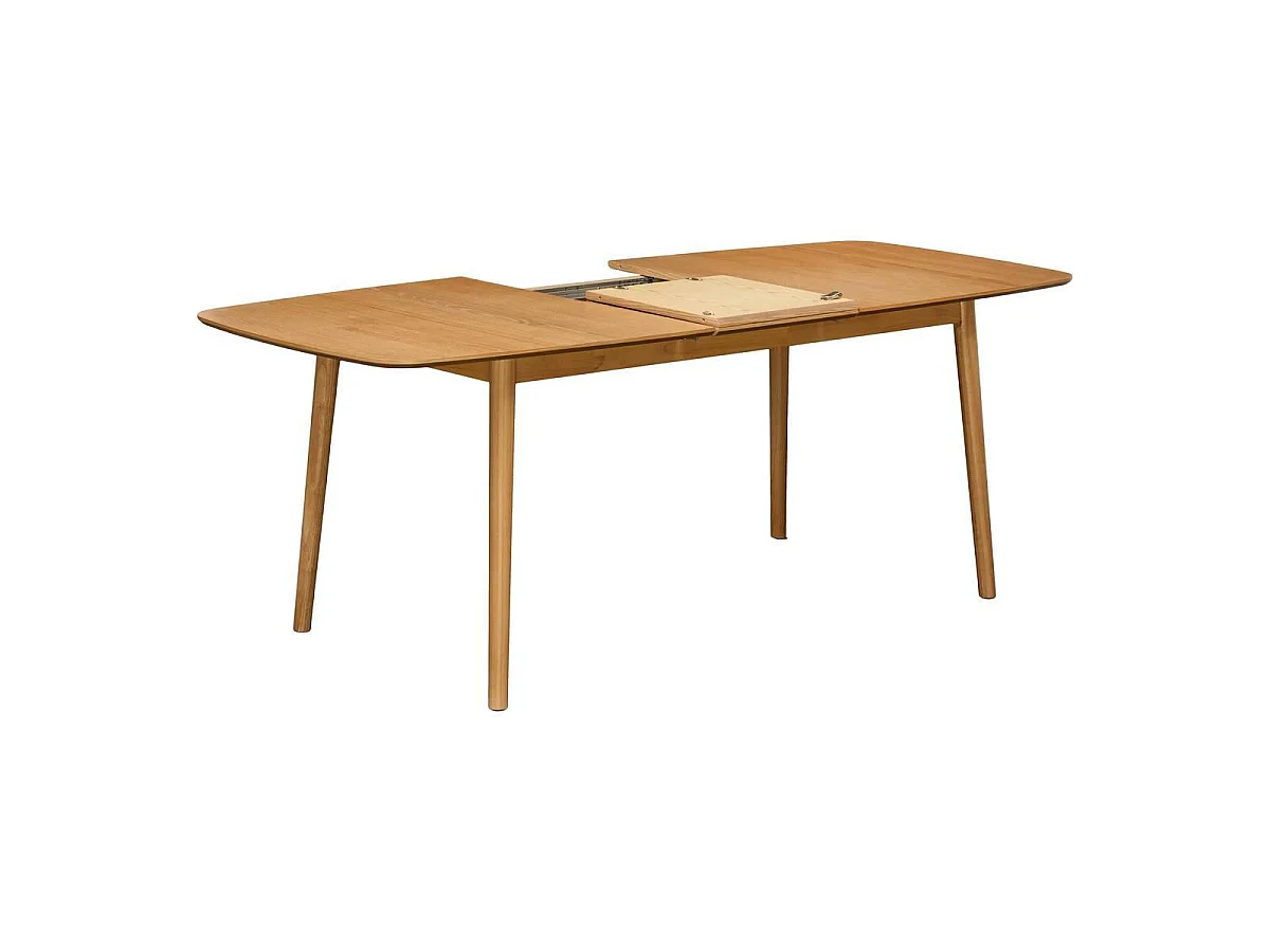 Table à Manger Extensible "Tilda" 160-200cm Beige