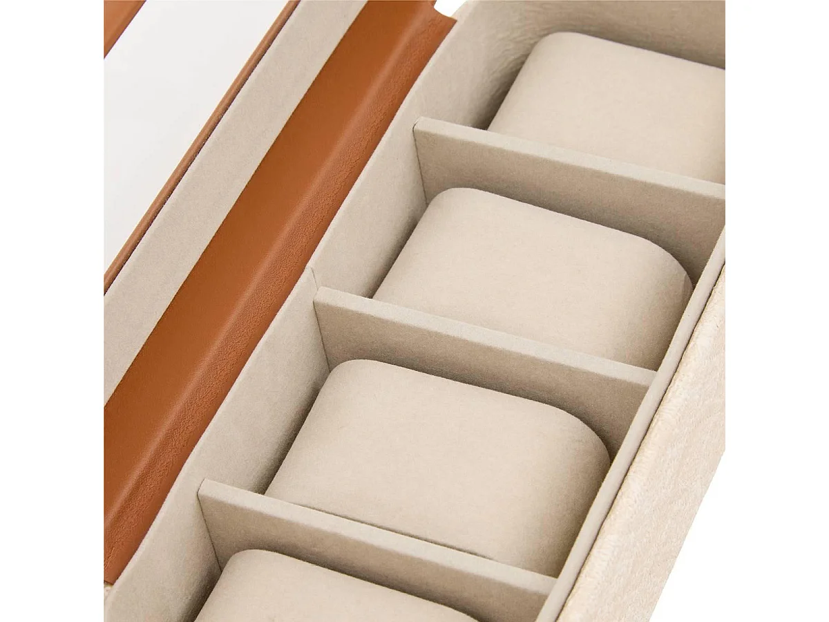 Boîte à Montres Design "Whisky" 24cm Crème