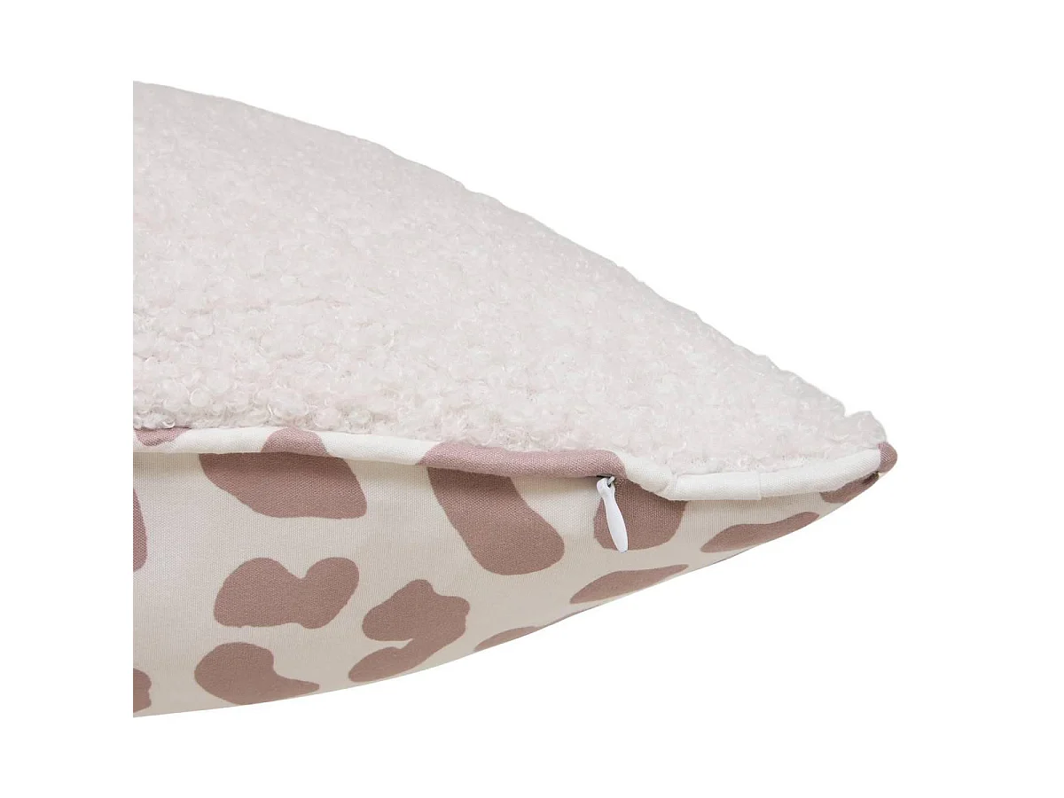 Coussin Déco Enfant Bouclette "Jaiko" 38x58cm Rose