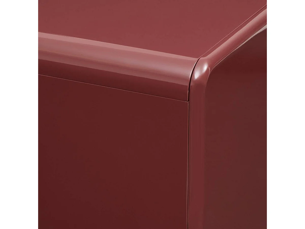 Buffet 2 Portes "Douglas" 80cm Bordeaux