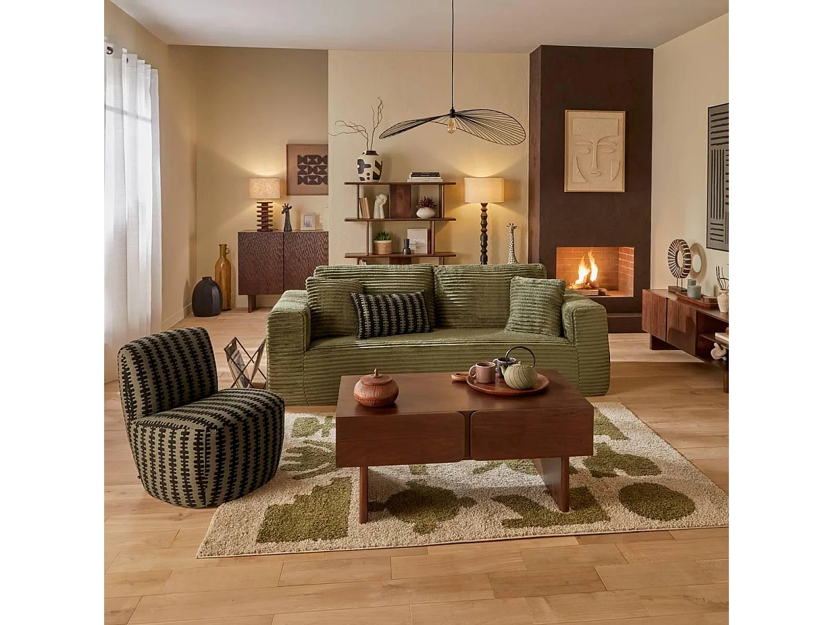 Chauffeuse Design "Leone" 71cm Vert