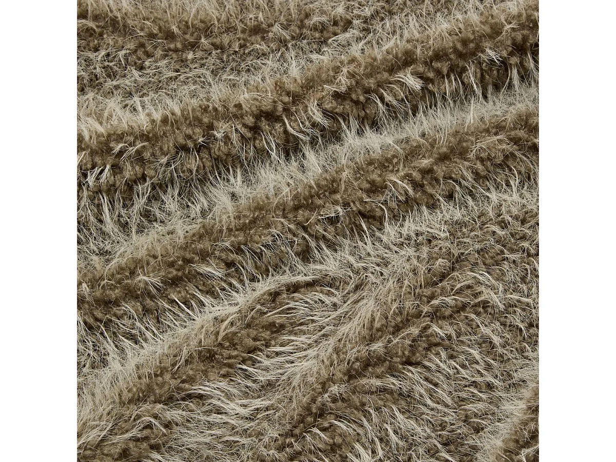 Plaid Imitation Fourrure "Nyero" 120x160cm Kaki