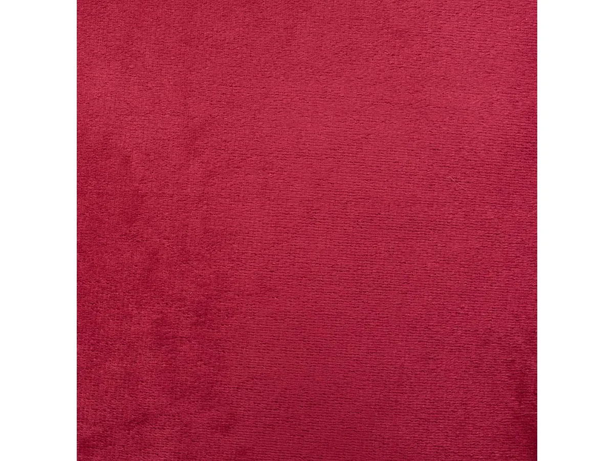 Coussin Imitation Fourrure 3D "Zephy" 45x45cm Rouge Grenat