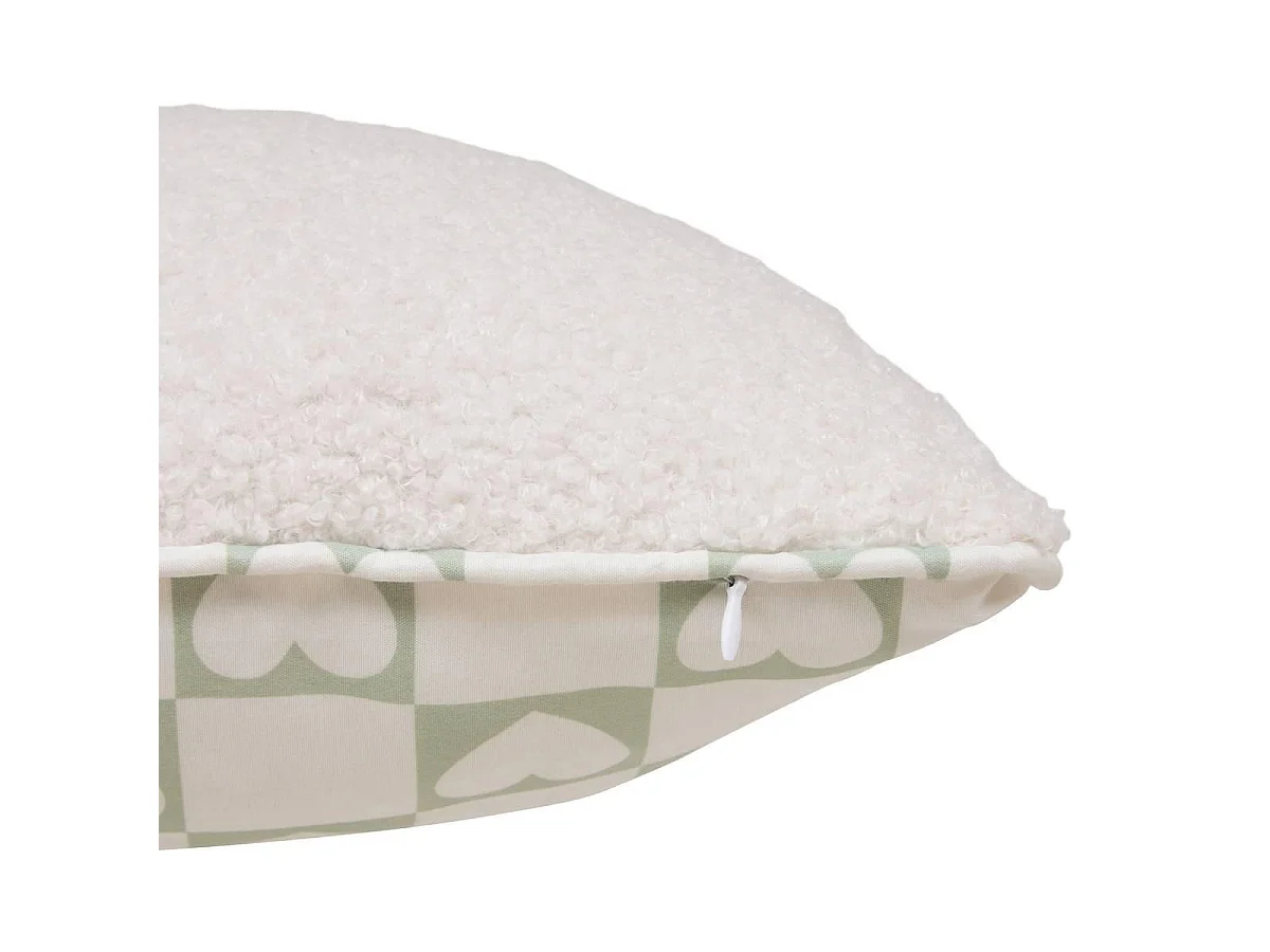 Coussin Déco Enfant Bouclette "Jaiko" 38x58cm Vert