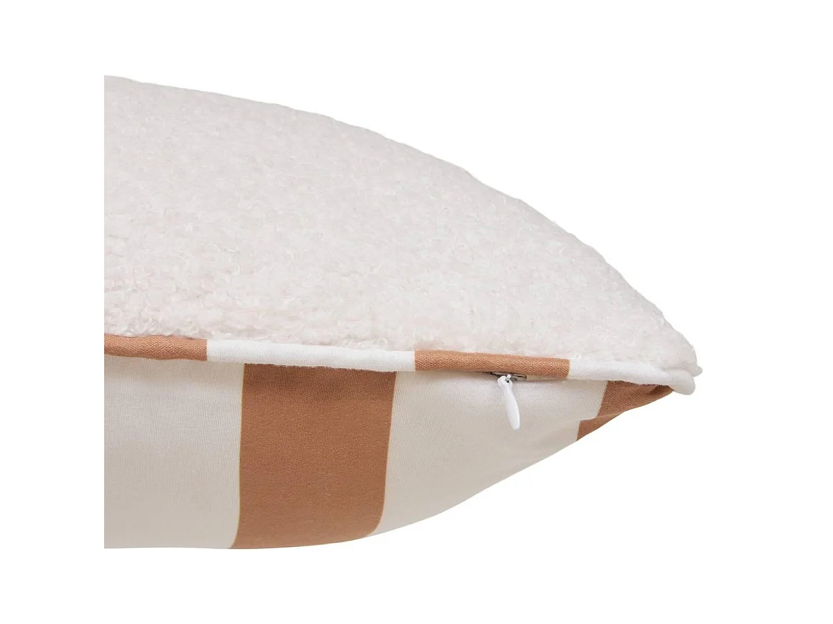Coussin Déco Enfant Bouclette "Jaiko" 38x58cm Marron