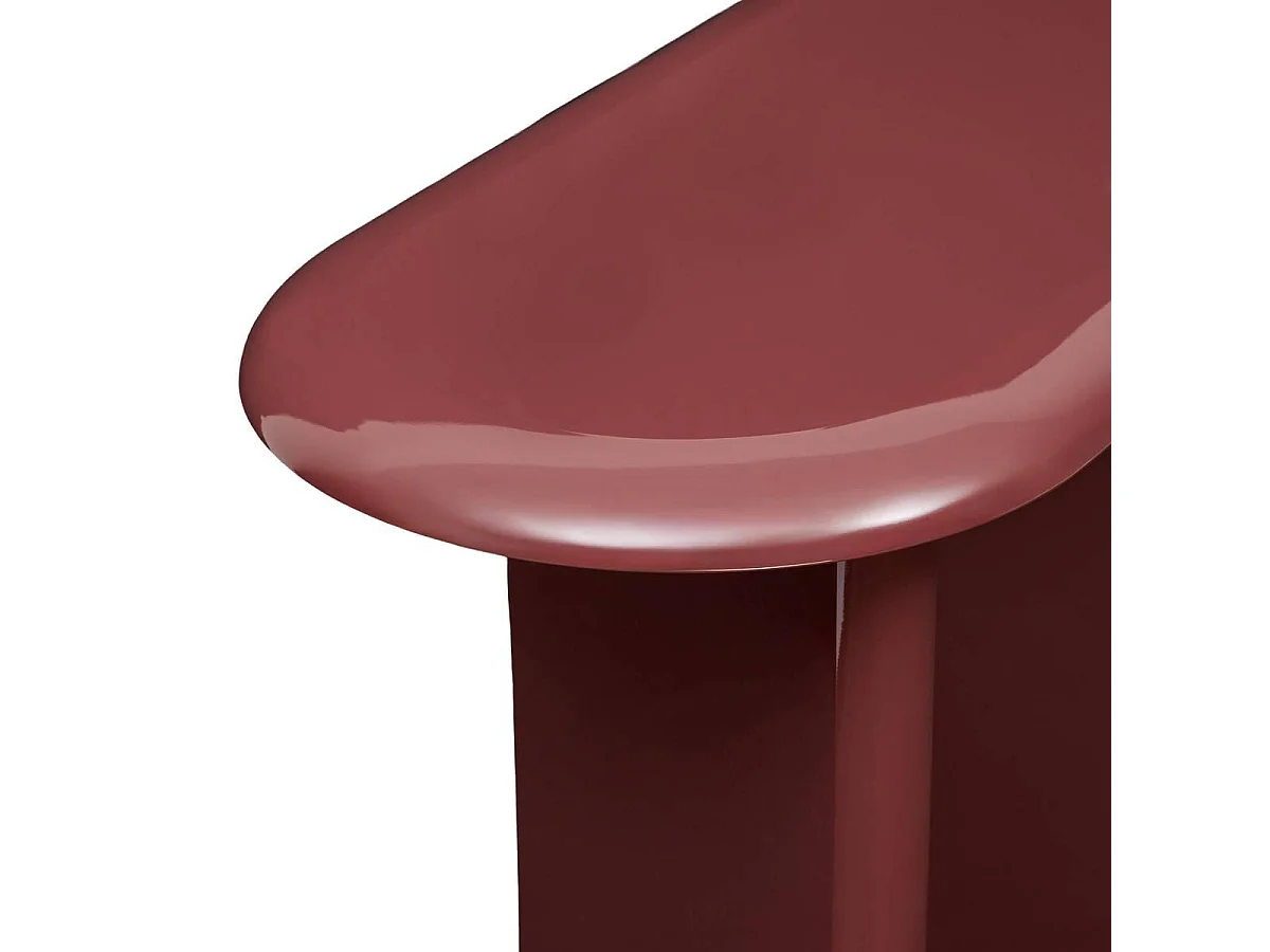Console Design Vernis "Douglas" 100cm Rouge Grenat
