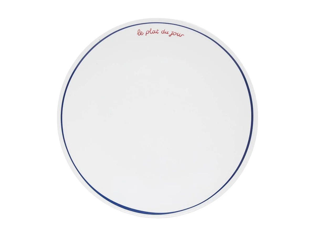 Lot de 6 Assiettes Plates "Fra" 27cm Bleu
