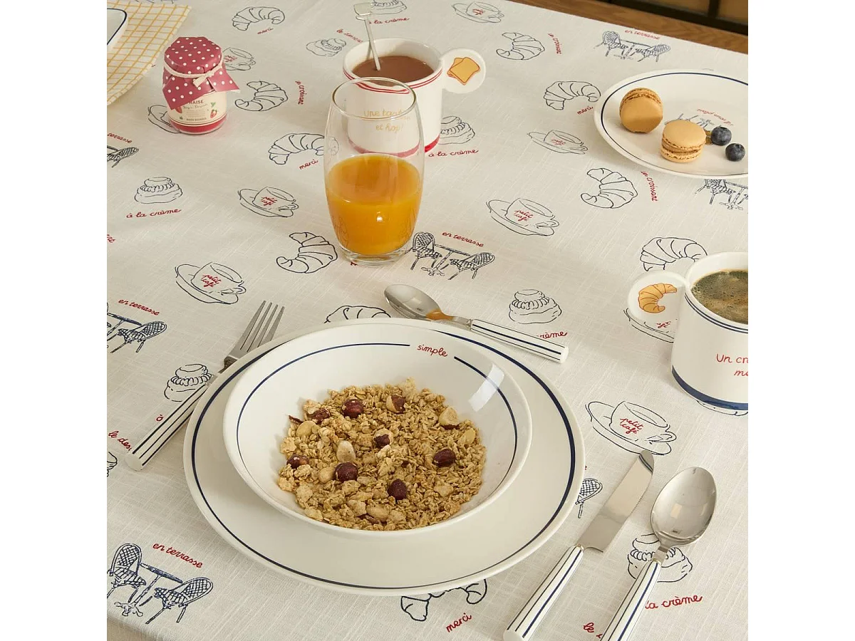 Lot de 6 Assiettes Creuses "Fra" 20cm Bleu