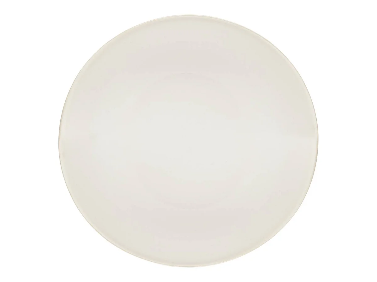 Lot de 6 Assiettes Creuses Cercles "Camille" 21cm Blanc