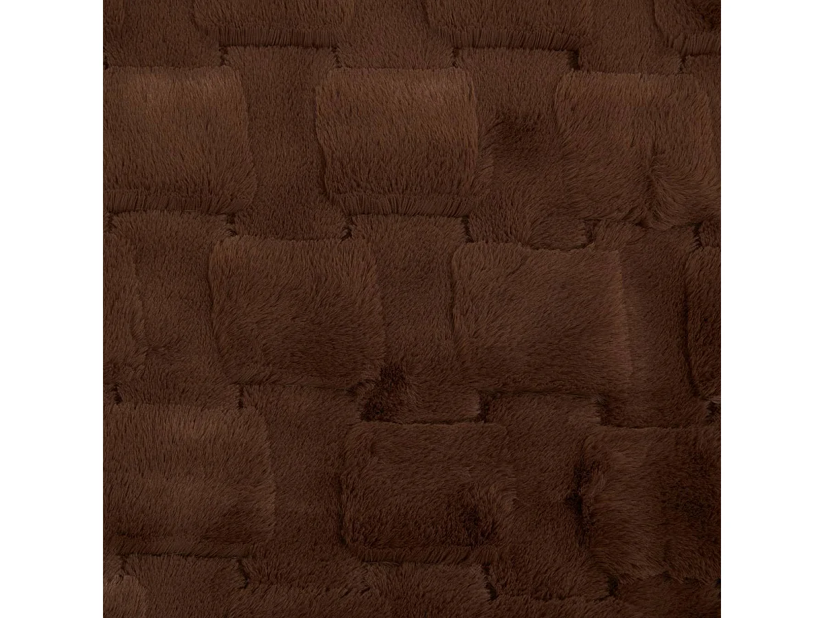 Plaid Imitation Fourrure "Nalia" 180x230cm Marron Tonka