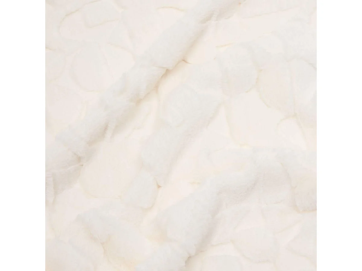 Plaid Imitation Fourrure "Nalia" 180x230cm Blanc