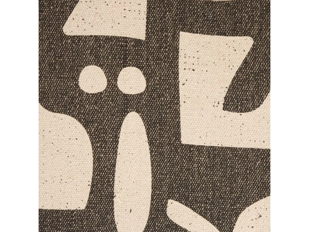 Coussin de Sol en Coton "Nyero" 80x80cm Kaki
