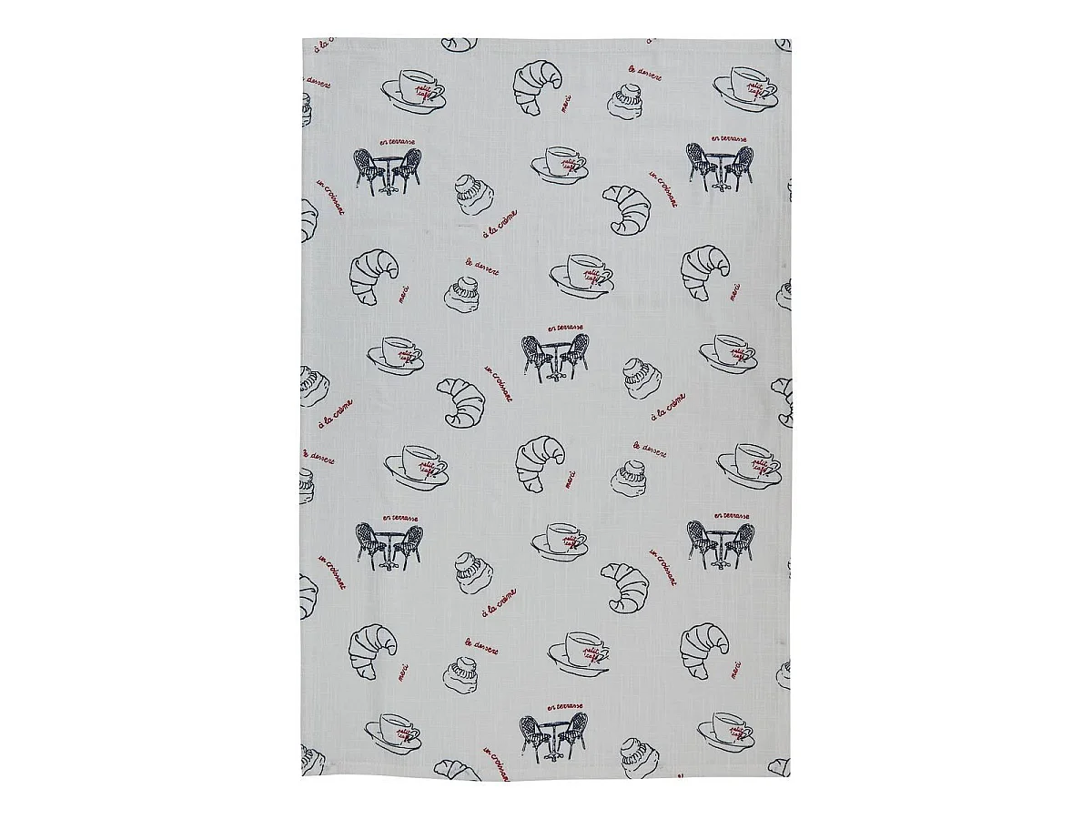 Lot de 3 Torchons de Cuisine "Fra" 45x70cm Multicolore