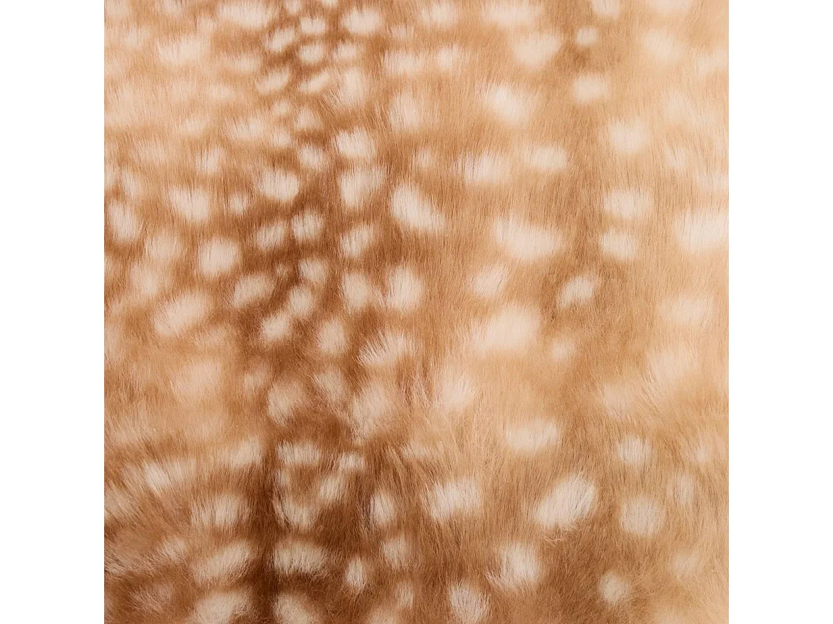 Coussin Imitation Fourrure 3D "Zephy" 50x80cm Caramel