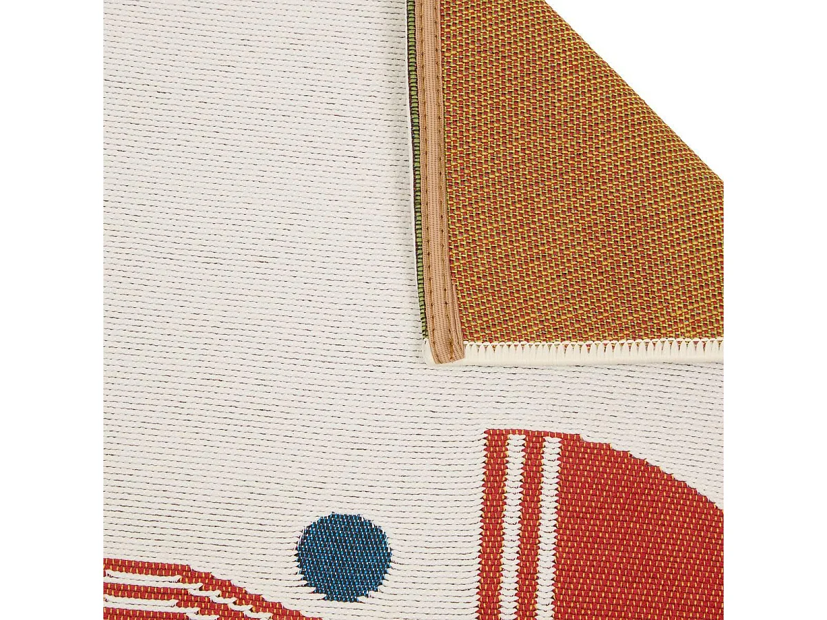 Tapis de Cuisine Antidérapant "Nippon Line" 60x90cm Blanc