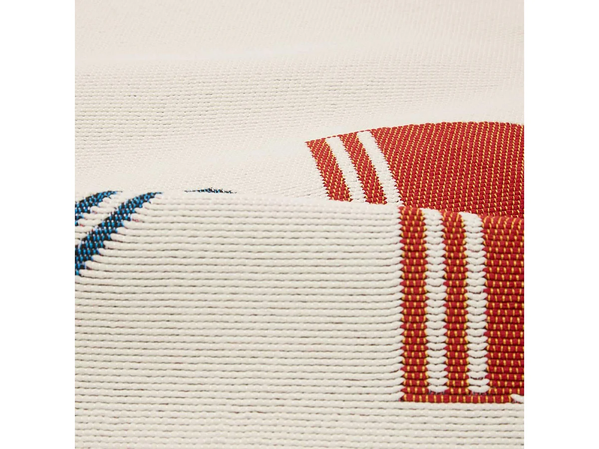 Tapis de Cuisine Antidérapant "Nippon Line" 60x90cm Blanc