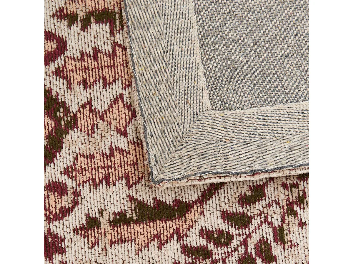 Tapis Déco Fleuri "Mona" 120x170cm Rose Clair