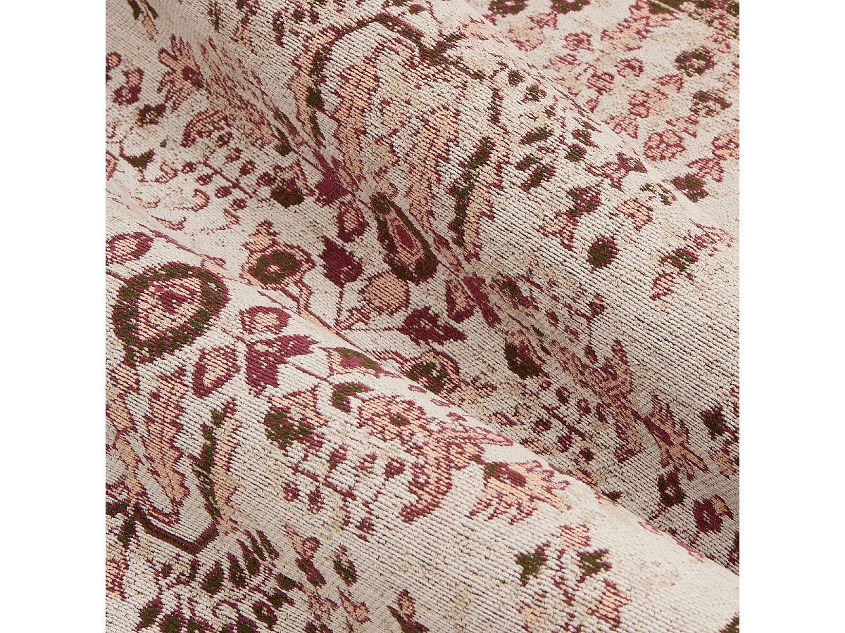 Tapis Déco Fleuri "Mona" 120x170cm Rose Clair