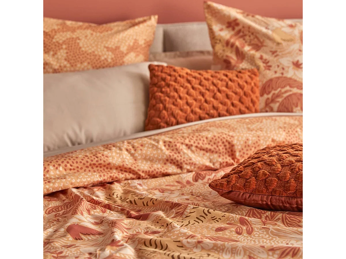 Parure de Lit 3 Pièces "Mialu" 240x220cm Ocre