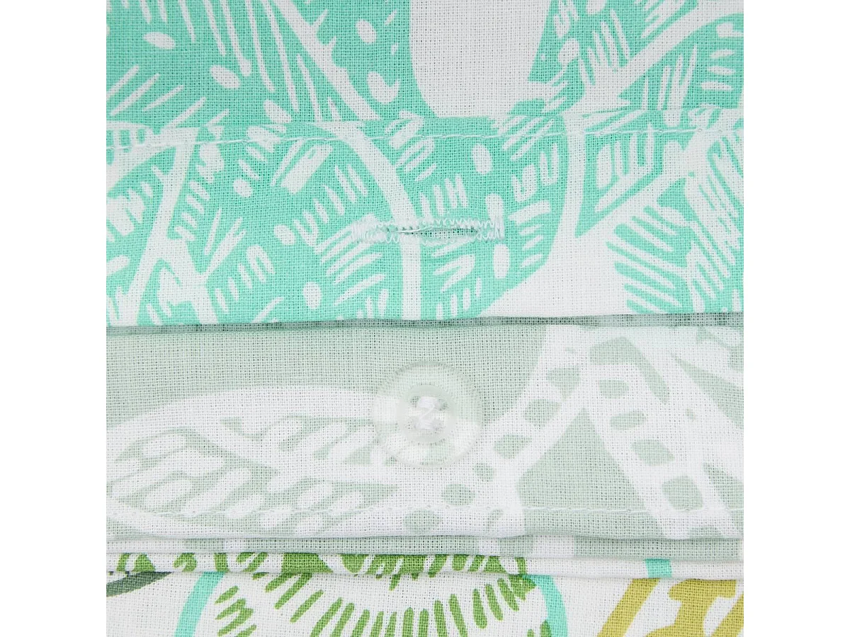 Parure de Lit 3 Pièces "Alioe" 240x220cm Vert