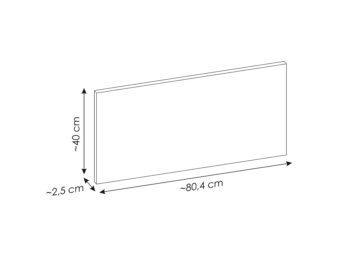Mobile sottolavabo 80cm 2 cassetti 2 nicchie Riva Bois