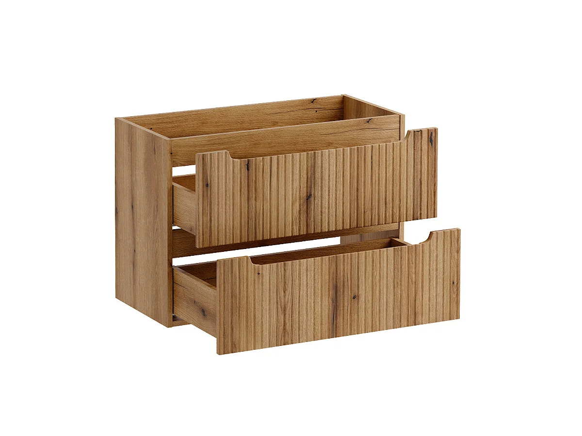 Mobile sottolavabo da 80 cm con 2 cassetti Riva Bois