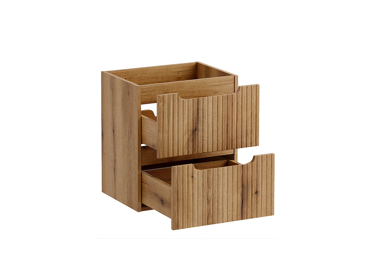 Mobile sottolavabo da 50 cm con 2 cassetti Riva Bois
