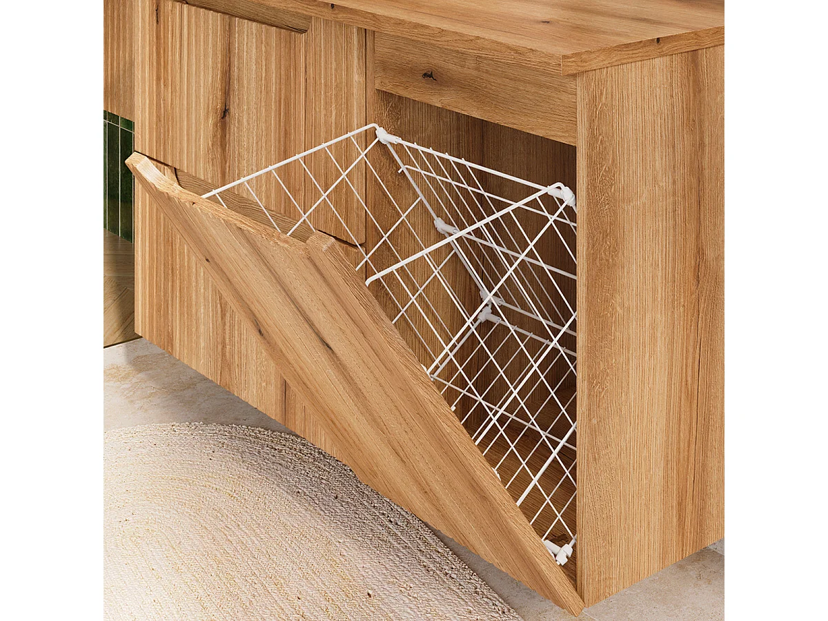 Mobile sottolavabo 160cm cesto portabiancheria Riva Bois