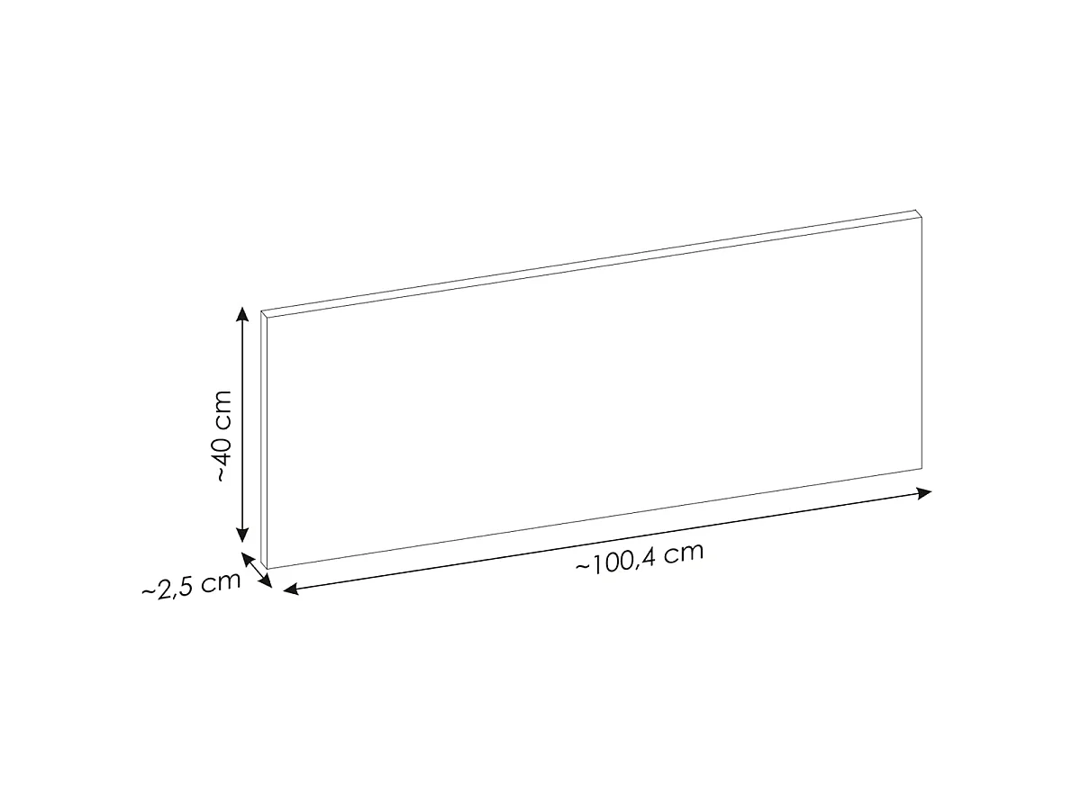 Mobile sottolavabo da 100 cm con 2 cassetti e 2 ripiani Riva Bois
