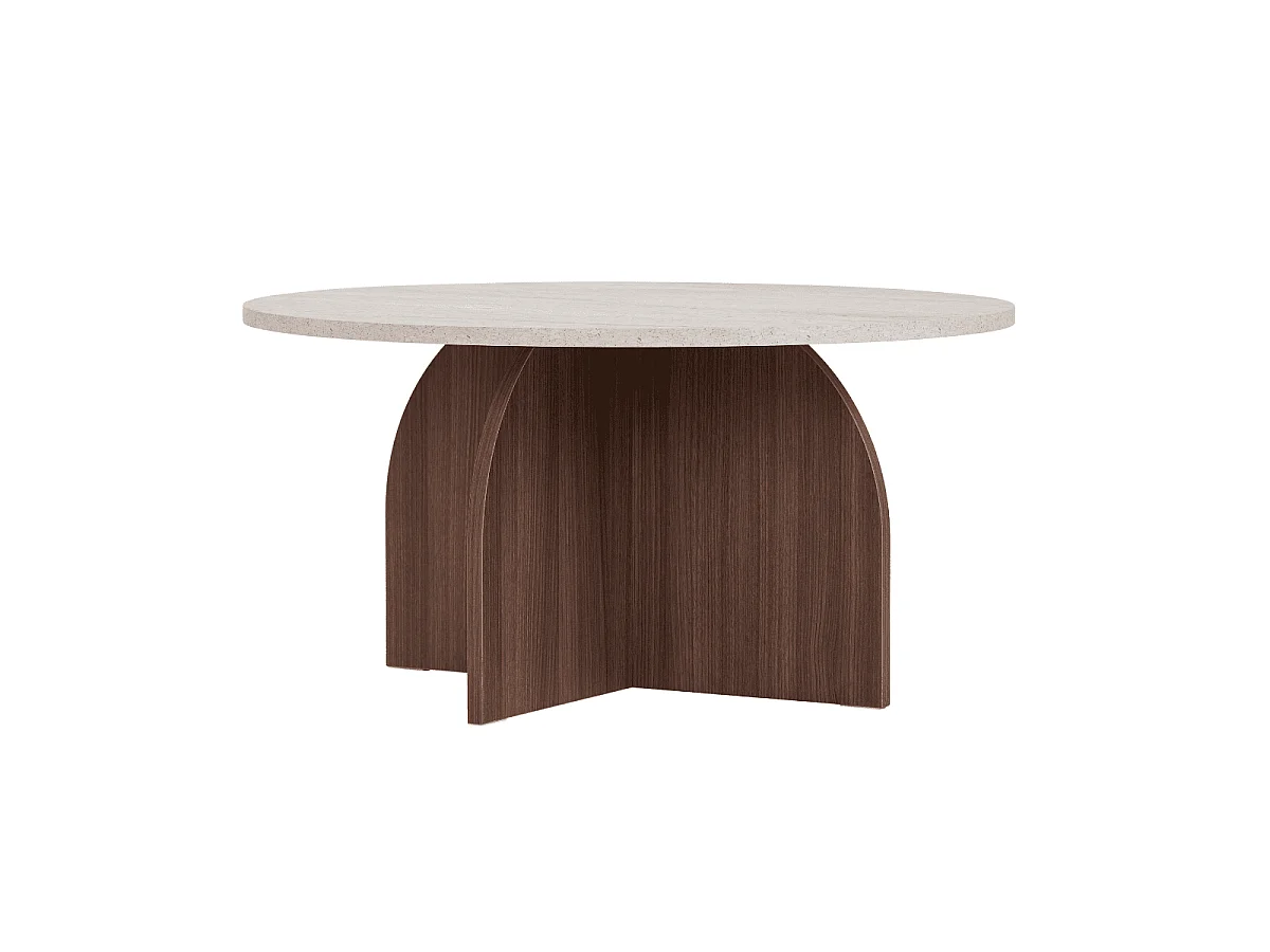 Table basse avec plateau rond D80 cm - CLOVER