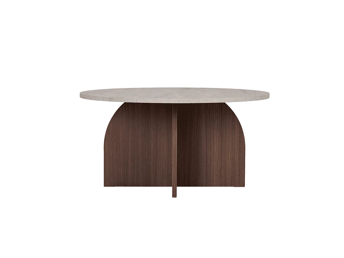 Table basse avec plateau rond D80 cm - CLOVER