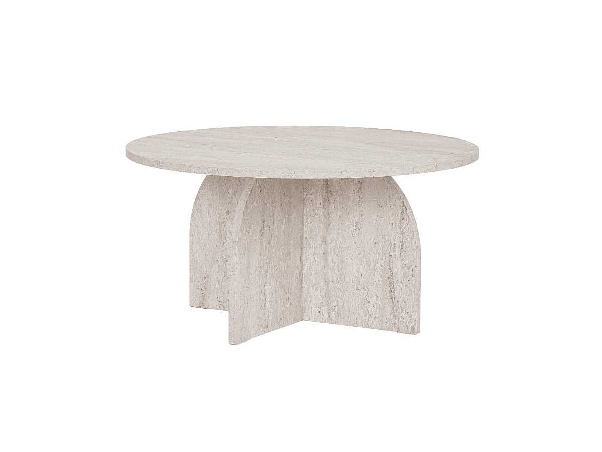 Table basse avec plateau rond D80 cm - CLOVER