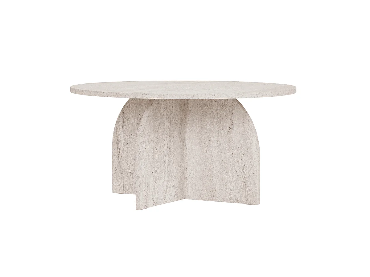 Table basse avec plateau rond D80 cm - CLOVER