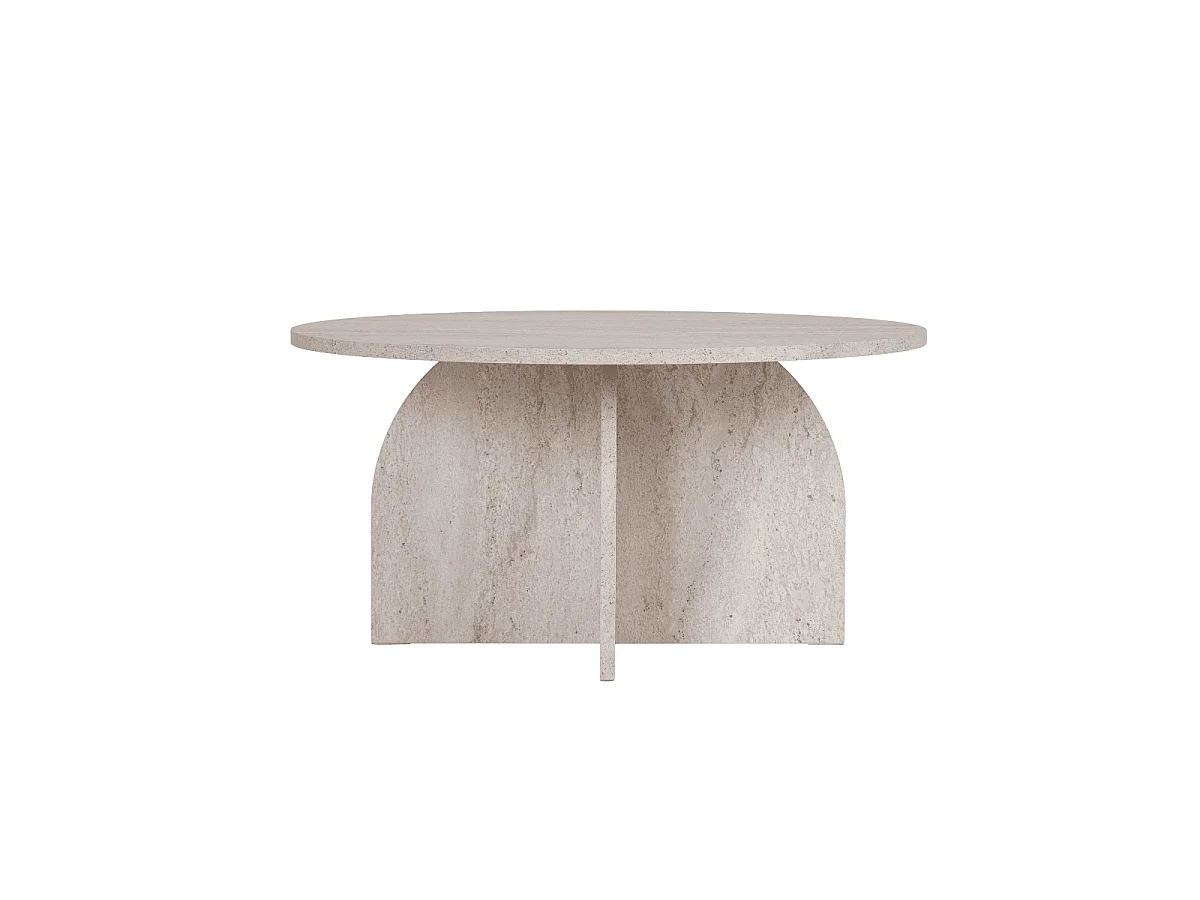 Table basse avec plateau rond D80 cm - CLOVER